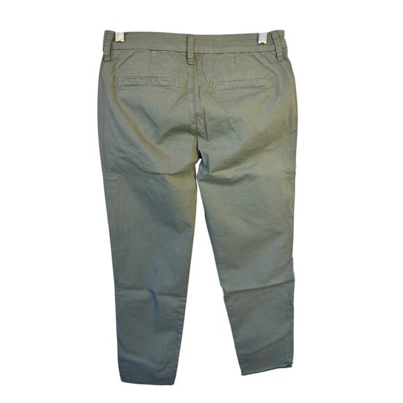 FRANK & EILEEN NWOT Wicklow The Italian Crop Chinos Rosemary Sage Green Size 00 - Picture 6 of 7